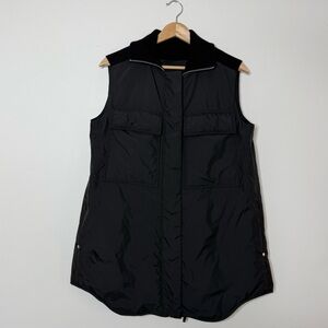 lafayette 148 New York black willis alpine vest double lined size XS